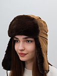 Шапка STETSON арт. 9291104 BOMBER CAP SOFT COTTON (коричневый)